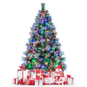 Albero di Natale Artificiale Pre-Illuminato di 1,8 Metri con 350 Luci LED, Decorazioni Festive per le Feste - Product Image 4