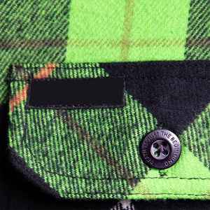 เสื้อเชิ้ตผ้าแฟลนเนลผู้ชายแบบกระดุมติด ป้องกันรอยยับ ขายดี - Product Image 4