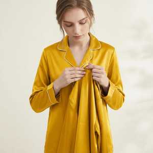 Elegante Conjunto de Ropa de Salón de Satén Floral de Secado Rápido, Ligero y de Corte Relajado, con Cintura Elástica, para Uso Diario y Nocturno - Product Image 5