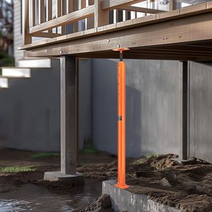 Gato de suelo ajustable para casa, rango de altura de 54 a 150 pulgadas, capacidad máxima de carga de 11200 lb, viga de soporte, gato para sótano, accesorios para suelos. - Product Image 1