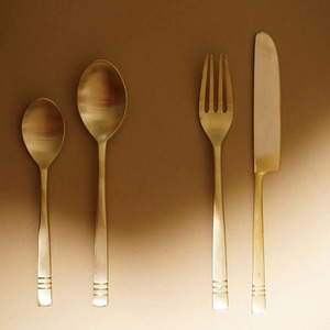 <b>Golden</b> Vintage <b>Cutlery</b> <b>Set</b> Knife Fork Spoon Metal Dining Utensils Decorative Tableware - Product Image 4