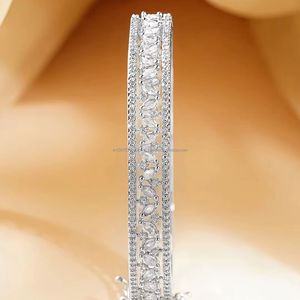 Cadena de Diamantes de Laboratorio IGI de Lujo, Joyería Fina Personalizable para Mujer, Brazalete de Diamantes en Oro de 10/14/18K - Product Image 1