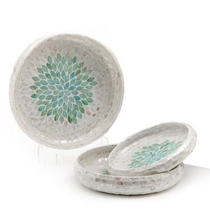 Plateau de luxe en nacre incrustée, fabriqué à la main, plateau EID, Ramadan, fabriqué au Vietnam, vente en gros - Product Image 3