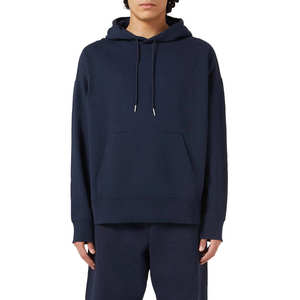IGNITEFIT WEAR's Men's <b>Navy</b> Blue Hooded <b>Sweatshirt</b> Full Length Loose Fit Casual Wear with Drawstring Closure and Front Pocket - Product Image 1