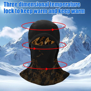 Pasamontañas Térmico de Forro Polar Personalizado para Invierno, Máscara Facial Completa Cortavientos, Capucha para Motocicleta, Esquí, Ciclismo, para Hombre y Mujer - Product Image 3