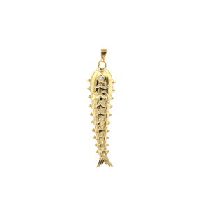 Pendentif en laiton plaqué or 18 carats en forme d'œil de poisson avec zircone cubique pour la fabrication de bijoux et colliers - Product Image 4