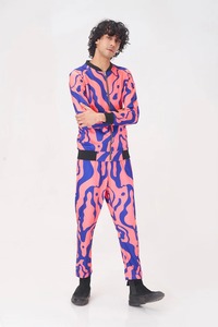 Ensemble de survêtement pour homme, design tendance, hiver, décontracté, respirant, écologique, uni, veste à fermeture éclair légère à manches longues, pantalon de survêtement - Product Image 5