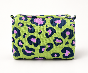 Estuche de Maquillaje de Algodón Bordado Estilo Bohemio Vintage, Resistente al Agua, con Cierre y Asa, Bolsa de Viaje Ecológica, Rajasthan Veer - Product Image 3