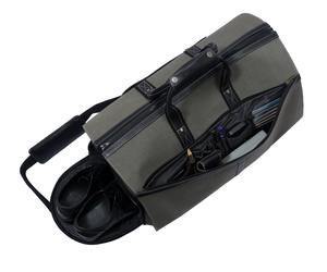 Bolsa de Viaje Impermeable de Lona y Cuero con Cierre, Proveedor OEM, Bolsa de Fin de Semana, Equipaje de Mano con Gran Capacidad LCTB-0069 - Product Image 4