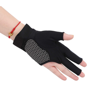 Three Finger Snooker Gloves Open Thumb Index Design Maximum Dexterity Precision Cue Alignment Pool - Product Image 3