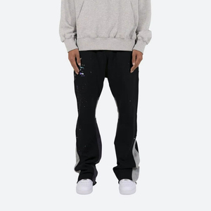 New Style Outdoor Men Casual Wear Loose Pants Men's Trousers Best Price Men latest fashion Flared Cotton <b>Material</b> washed Trouser - Product Image 1