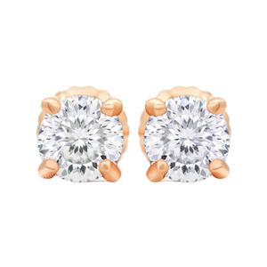 Vente en gros de boucles d'oreilles unisexes en argent sterling plaqué or massif personnalisées VVS diamant taille Moissanite avec dos vissé pour cadeau - Product Image 1