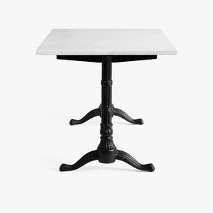 Cast <b>Iron</b> Vintage Design Rectanglur Dining <b>Tables</b> With Marble Top Royal <b>Iron</b> Casted Dining <b>Table</b> 6 Seater Metal Dining <b>Table</b> - Product Image 3