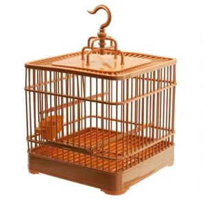 Jaula Redonda Metálica Colgante para Pájaros, Color Morado, con Anillo para Semillas y Comederos, Diseño Exclusivo - Product Image 6