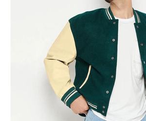 Vestes de baseball en chenille de laine avec logo personnalisé, broderie, manches en cuir blanc, veste varsity pour homme, couleur bordeaux, veste d'hiver - Product Image 3