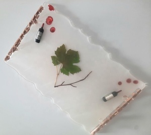 Plateau de service décoratif en résine, personnalisé, modelé à la main, écologique et de qualité supérieure, pour table basse et salle à manger - Product Image 2