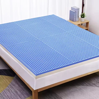 Surmatelas en gel de silicone TPE personnalisable, tailles King et Queen, confortable, souple, pliable, en tissu, pour hôpital et maison