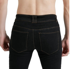 Best-selling fall-resistant Biker Pants With Cover Off-<b>road</b> Standard Protective Gear Motorcycle Riding Jeans OEM Service - Product Image 5