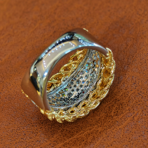 Anillo de Compromiso con Diamante Cultivado en Laboratorio AMBER JEWELS, Oro Sólido de 14K, Engaste de Tensión, Banda Pavé Plateada, Certificado IGI, Unisex - Product Image 5