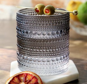 Verres à cocktail, à eau ou à jus rétro vintage en verre, cadeau <span class=keywords><strong>de</strong></span> luxe pour hôtesse ou <span class=keywords><strong>de</strong></span> déménagement, verre à vin gaufré - Product Image 1