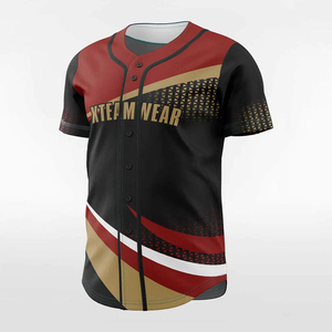 Maillot de baseball respirant à coupe classique avec logo OEM, vêtements de sport personnalisés de haute qualité avec sublimation textile, chemise de style actuel - Product Image 2