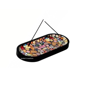 ที่วางธูปไม้มะม่วงพร้อมเคลือบสีขาวทำมือแท่นวางน้ำมันหอมระเหยสำหรับบ้านโยคะและการทำสมาธิ - Product Image 3