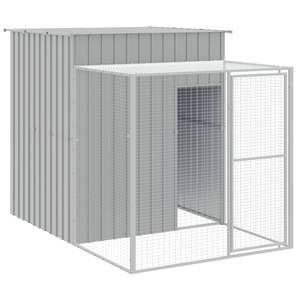 Jaula Grande y Resistente para Pollos, Fabricada en Acero Galvanizado Color Gris Claro - Product Image 6