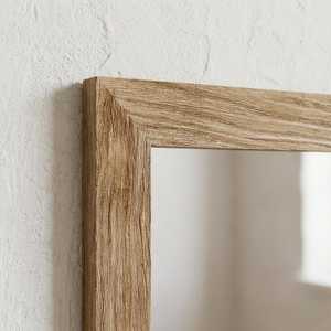 Rustic <b>Square</b> Solid Wood Wall <b>Mirror</b> Farmhouse Mitered Corner Timber Framing Bathroom Vanity <b>Mirror</b> Aged Wooden Accent Glass Art - Product Image 3
