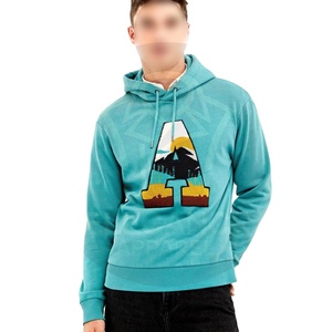 Fabricant OEM de sweats à capuche pour hommes sweatshirts à capuche brodés en coton et polaire de haute qualité, impression personnalisée disponible - Product Image 1