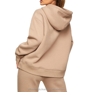 ชุดวอร์มมีฮู้ดผ้าฟลีซเนื้อนุ่ม ระบายอากาศได้ดี ปักลายได้ตามสั่ง ไซส์พลัส สำหรับทุกเพศ สไตล์สตรีทแวร์ ทรงโอเวอร์ไซส์ - Product Image 3