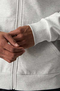 Sweat-shirts à capuche zippés unisexes en coton gris, personnalisables avec logo brodé ou imprimé – Nos meilleures ventes pour hommes - Product Image 6