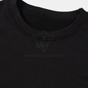 เสื้อสเวตเชิ้ตผู้ชายคลาสสิก ผ้าคอตตอนผสม แขนเสื้อลายทาง คอกลม เหมาะสำหรับเล่นกีฬาและสวมใส่ลำลอง - Product Image 3