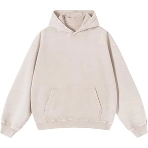 Sudadera con Capucha Marrón para Hombre, Corte Holgado, Informal, de Algodón Tejido, con Bolsillo Delantero, para Otoño - Product Image 6