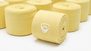 ผ้าพันมือฝ้ายสีเหลือง ยืดหยุ่นสูง สำหรับฝึกซ้อมมวย ไซส์ L - Product Image 1