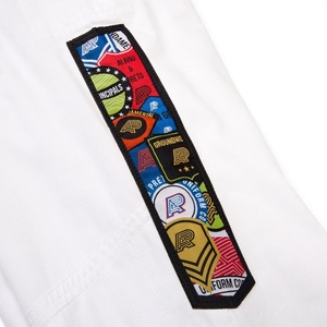 ชุดยิวยิตสู BJJ ผ้าคอตตอนเพิร์ลวีฟ 450 GSM สีขาว พร้อมโลโก้ด้านหน้า ทนทาน ระบายอากาศได้ดี น้ำหนักเบา ระดับมืออาชีพ พร้อมกระเป๋า - Product Image 5