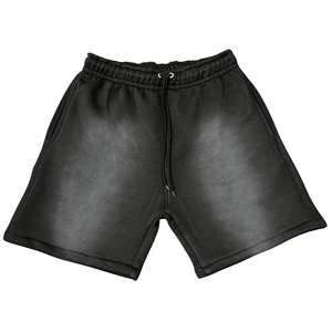 Shorts personnalisés pour hommes, taille mi-haute, séchage rapide, effet délavé, design vintage, 100 % polyester, imprimé en relief, maille vieillie - Product Image 5