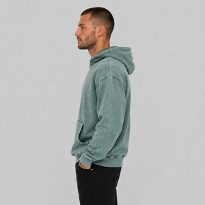 Sudadera con Capucha de Alta Calidad con Lavado Ácido Personalizado para Hombre, 100% Algodón, Estilo Urbano, Talla Grande y Antiencogimiento, Precio Razonable - Product Image 5