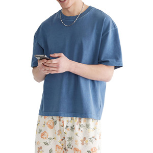 T-shirts pour hommes de haute qualité, designs personnalisés, confortables, pour la gym et le fitness, couleurs personnalisées, 220 g/m², jersey 100 % coton. - Product Image 3