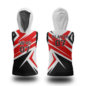 Conjuntos de Uniformes de Fútbol Americano Personalizados para Hombre, sin Mangas, 100% Poliéster, Transpirables, Antibacterianos, de Secado Rápido, Tallas Grandes - Product Image 6