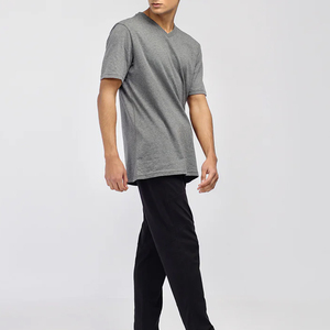 Camisetas de Cuello en V para Hombre, Corte Regular, Manga Corta, Alta Calidad, 100% Algodón, Sólidas, Transpirables, Ecológicas, de Secado Rápido, Lisas, Personalizables - Product Image 3