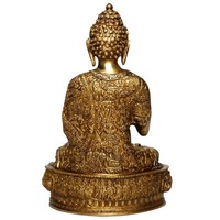 Statue de Bouddha en laiton plaqué or de luxe, très demandée, style moderne et traditionnel, pour la décoration spirituelle de la maison et l'aménagement de temples bouddhistes - Prix