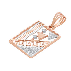 14K Rose Gold Gents Pendant Regular Size Gold Neck <b>Locket</b> For Men Elegant Solid Charm Fine Jewelry Male Classic Luxury Wear - Product Image 3