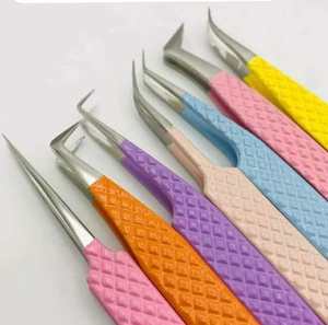 Pinzas para Pestañas de Acero Inoxidable con Punta de Fibra, Dentadas, con Opción de Logotipo Personalizado - Venta al por Mayor - Product Image 3