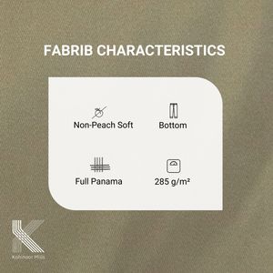 Tissu Panama en Polycoton 285 GSM, Tissage Lourd Uniforme en Panier, Fournisseur en Gros OEM ODM - Product Image 3