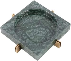 Meijian Modern Luxury Design Decor Antique Art Stylish Square Portable Marble Wave Pattern Ashtray Customized Color for Living - Product Image 3