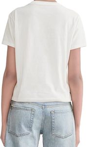 Camiseta de Algodón de Manga Corta y Cuello Redondo para Mujer, Color Sólido, Estilo Casual, Corte Regular, Talla Adulto - Product Image 6