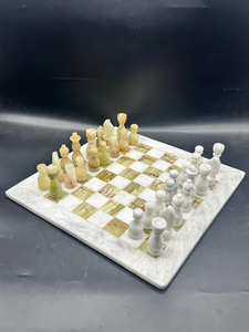 Handmade <b>Wooden</b> & Resin <b>Chess</b> <b>Set</b> for Children-Foldable Design Various Colors Available From India - Product Image 5