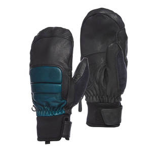 Mitaines de ski professionnelles imperméables en cuir, gants thermiques d'hiver pour snowboard, mitaines rembourrées coupe-vent et chaudes pour hommes et femmes - Product Image 2