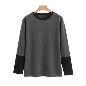 T-shirts à fond épais pour femmes, manches longues, t-shirts chauds pour femmes, hauts en polaire multicolores, sous-vêtements tendance - Product Image 1