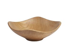 Bol à salade en bois élégant et moderne à usage quotidien Design attrayant pour chaque repas Ustensiles de cuisine Décoration de table Bol de service - Product Image 1